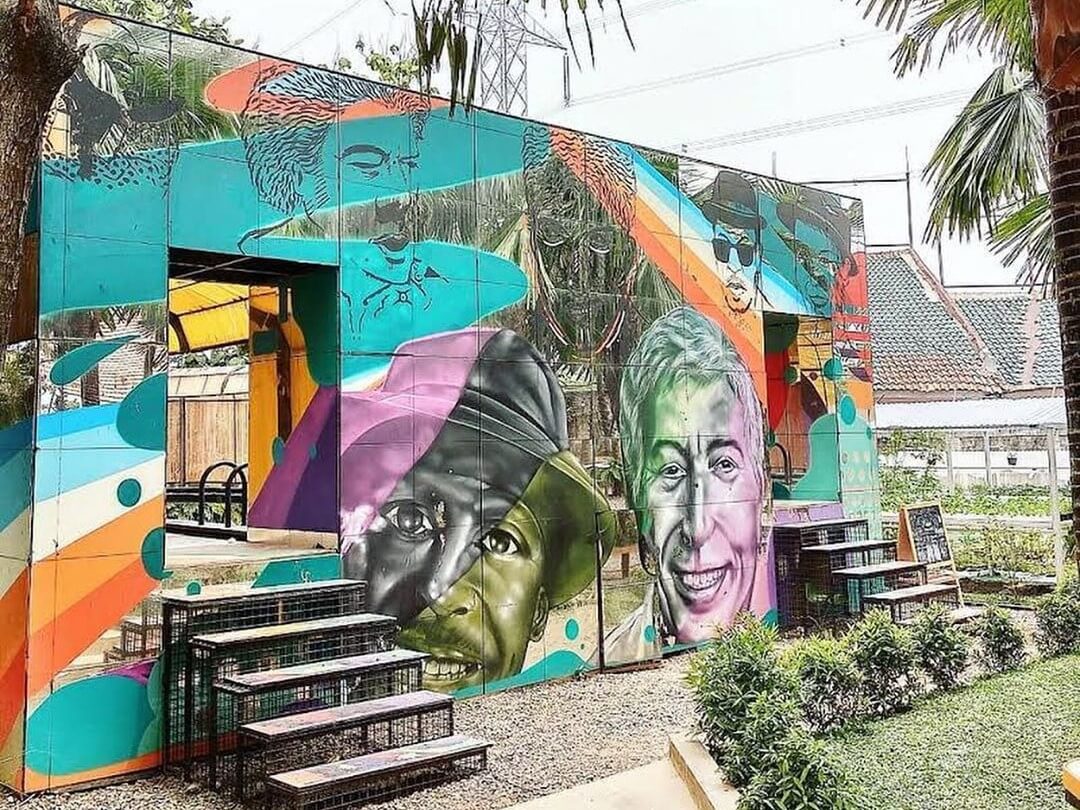 Mural keren dari Java Jazz yang kini menghiasi salah satu sudut Kebun Ide